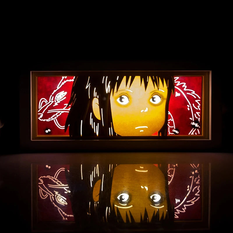 Anime One Piece Paper Cut Shadow Box Light Remote Control Model Multiple Colors Gamer Bedroom Decoration Party Present